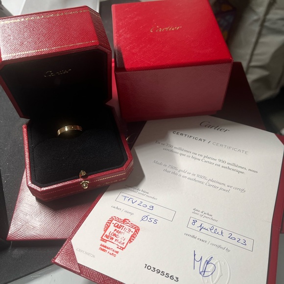 Cartier Love Wedding Band in Yellow Gold Size 55 - Picture 1 of 9